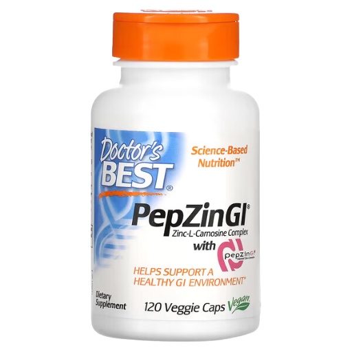 Doctors Best PepZin GI Zinc L Carnosine Complex 120 Veggie Caps 23.18