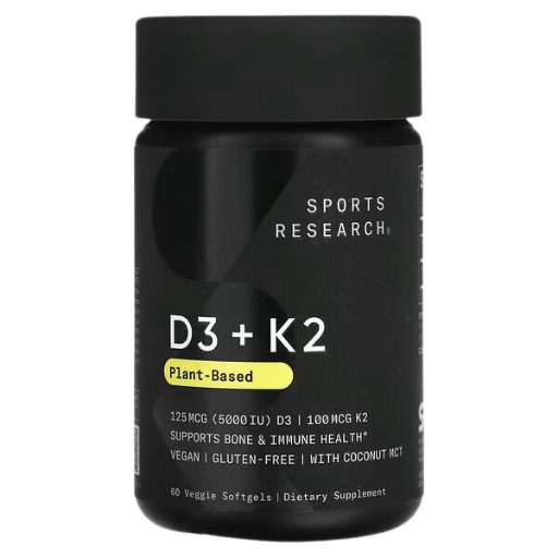 Sports Research D3 K2 Plant Based 60 Veggie Softgels 25.97 1