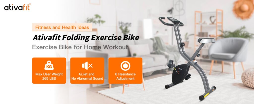 Ativafit foldable stationary bike