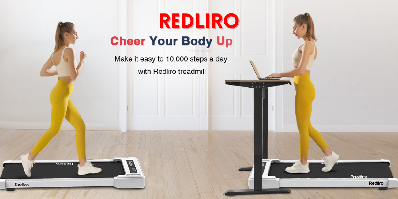 REDLIRO Walking Pad Treadmill Under Desk